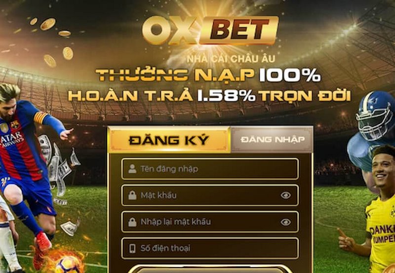 Khuyến mãi OXBET hoàn tiền lên đến 1,58%