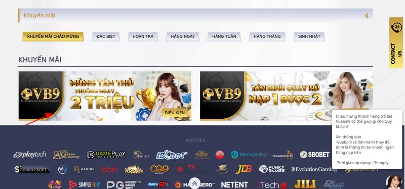Khuyến mãi Vuabai9 dành cho tân thủ