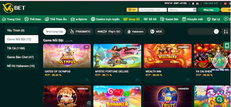 V9bet Quay số và sòng bài