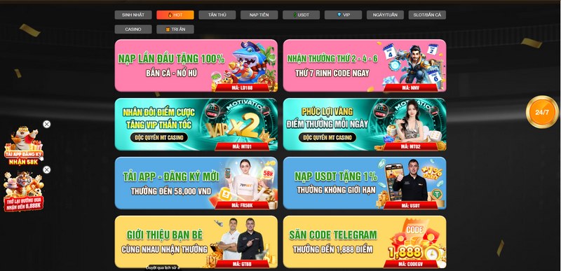 Nhiều ưu đãi lớn hiện đang được sân chơi cung cấp