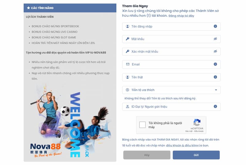 Cách tạo tài khoản