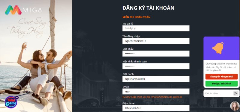 Đăng ký nhận ngay thưởng lớn